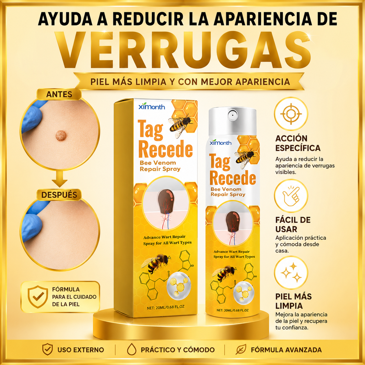 TAG RECEADE | DILE ADIÓS A LAS VERRUGAS