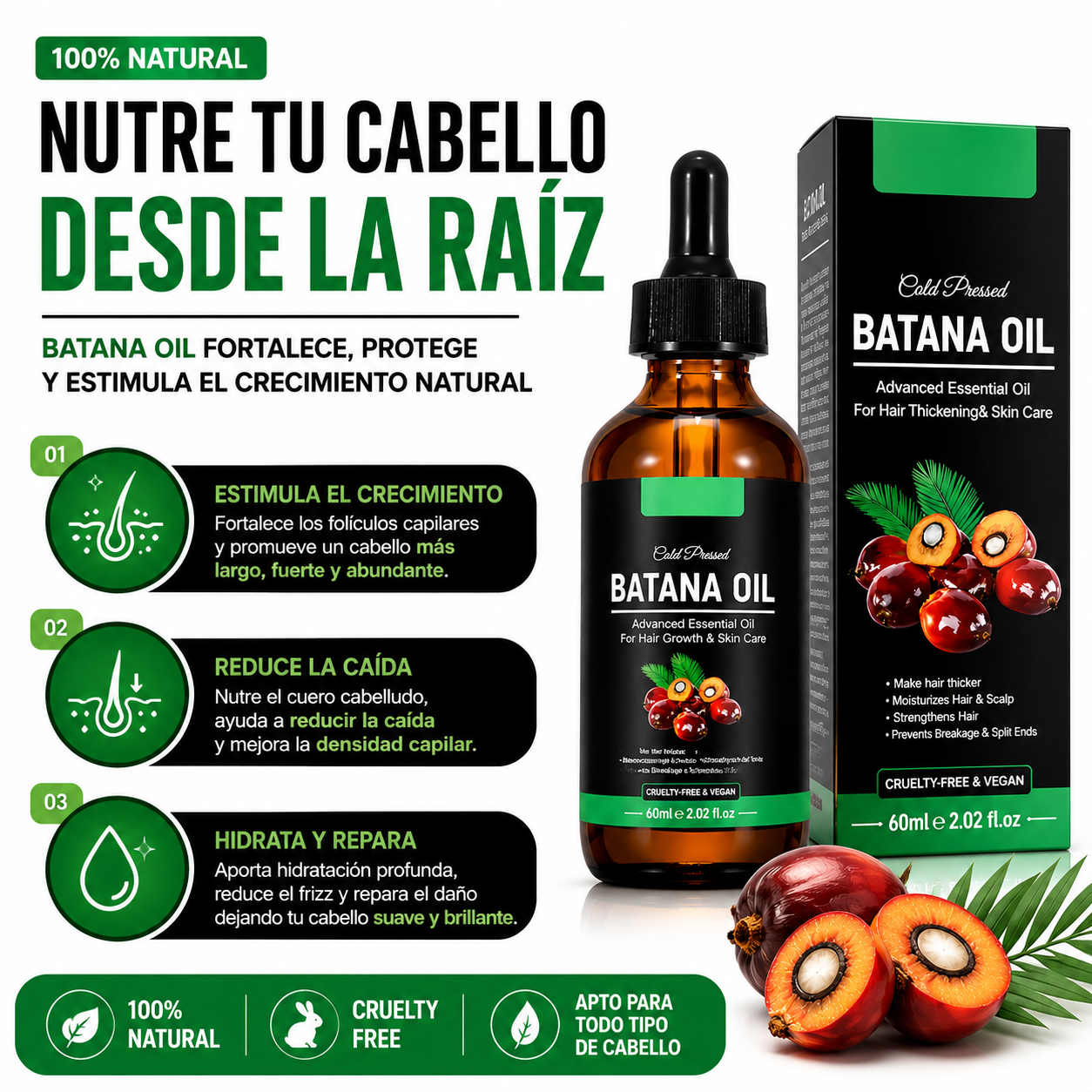ACEITE DE BATANA | NUTRICIÓN PROFUNDA PARA TU CABELLO